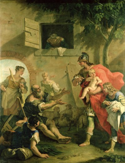 Der Säugling Kyros mit dem Hirten von Sebastiano Ricci